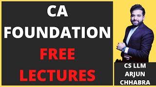 CA FOUNDATION FREE LECTURES | CA FOUNDATION CLASSES