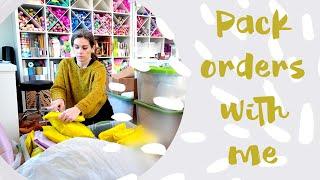 How I Pack Orders for My Small Yarn Business | Behind the Scenes 