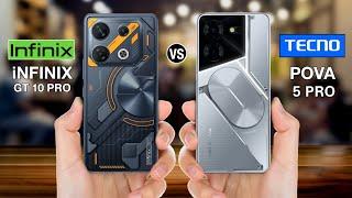 infinix Gt 10 Pro Vs Tecno Pova 5 Pro - Full Comparison  #infinixgt10provstecnopova5pro