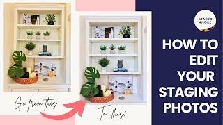 How to edit your home staging photos -- straightening your crooked photo!