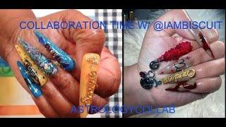 astrology collaboration with@IamBiscuit #collaboration #collab #nailart
