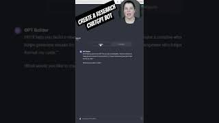 How to start creating a ChatGPT chatbot for your research process #science #research #chatgpt