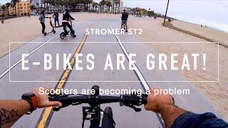 Stromer ST2 E-Bike Review & The Scooter Epidemic!