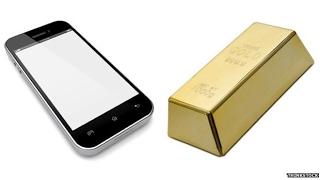 gold in mobile phone or sim card or memory card ?