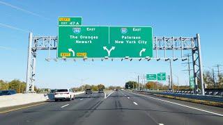 Interstate 80 east full length in New Jersey | PA border to I-95 express