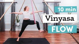 Aerial Yoga Class: 4-Pose Vinyasa Flow for Beginners