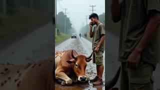 Doctors and rescuers help sick pregnant cow #shorts #ai #aishorts #animals #rescue #humanity