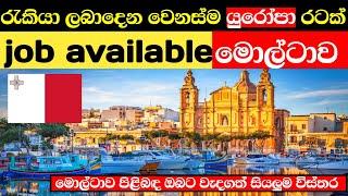 මොල්ටාව පිලිබද ඔබට වැදගත් සියල්ල | malta country in sinhala 