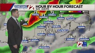 WPRI 12 Weather Forecast 8/4/24: Scattered Showers, T-Storm Later Today