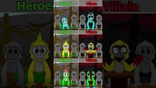 Incredibox Sprunki - BANANA Mod Heroes vs Villains!