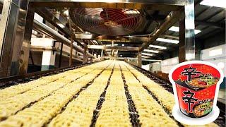 How Instant Ramen Are Made - NOODLE factory