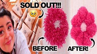 MY ART SOLD OUT!!  SCULPTING 3D FLOWERS! How To Embroider a Beanie... The RIGHT Way?