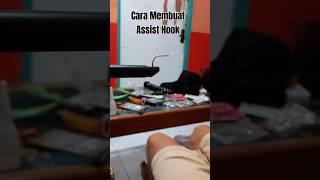 Cara membuat assist hook untuk metal jig #fishing #ultralightjigging #assisthook #shortvideo