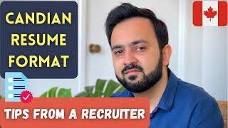 RECRUITER EXPLAINS | How to make a CANADIAN STYLE RESUME?