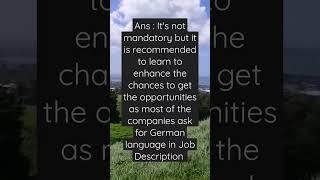 Is it mandatory to have German Language to get a Job in Germany ?? SAP Career Guidance by Ganesh