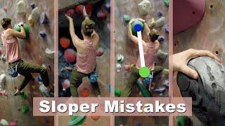 4 Sloper Mistakes Beginner Boulderers Make