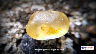 YELLOW SAPPHIRE | CEYLON NATURAL YELLOW SAPPHIRE RAW GEMSTONE | SAMEERA GEMS