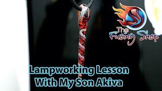 LAMPWORKING LESSON WITH MY SON AKIVA | The Fusing Shop