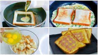 10 Minutes Easy Breakfast Recipe|Quick & Easy Breakfast Recipe|bread Omelette,Sausage Toast,sandwich