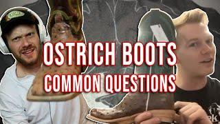 6 Common Questions about Ostrich Boots! (feat CartersBoots.com)