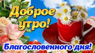  Доброго утра! ️ Благословенного дня!  Красивые пожелания с Добрым утром! Открытка