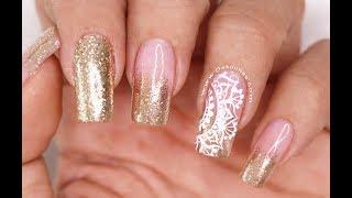 Clase #20 Efecto Chromo Glitter  Deko Uñas - Nail art gold