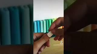 tuto faux ongles en papier ️.