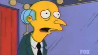 Waylon Smithers frightened by strippers