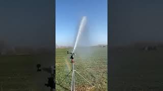 2 inch rain gun for irrigation system, work time in farm.