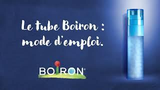 Mode d'emploi du tube homéopathique Boiron