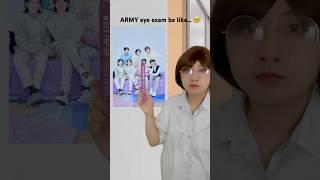 ARMY eye exam be like…  #bts #shorts