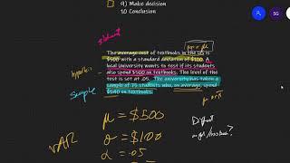 Hypothesis Testing - Simple two tail test for Sample Mean