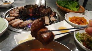 제주도 맛집 제주여행 맛집소개? 제주도 흑돼지근고기 복자씨연탄구이 / Jeju Island Black Pork Pork Seed Briquette Grilled