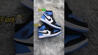 Real Vs Fake Unc Toe Jordan 1 #sneakerhead #sneakers #viral