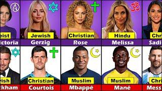 Religion Comparison: Famous Footballers and Their Wives/Girlfriends  FT. Messi and Antonela...