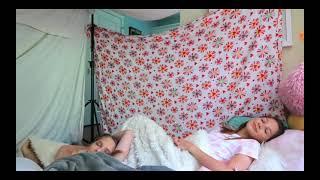 Annie Rose And Hope Marie Sleep In The Fort