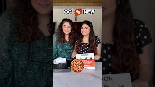 OG vs. NEW Pizza Style Pizza! Korean Pizza review #thakursisters #foodchallenge #shorts