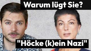 Wagenknecht lügt weiter über Höcke | Warum?