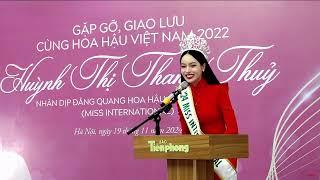 [Trực tiếp] Hoa hậu Huỳnh Thị Thanh Thủy gặp gỡ, giao lưu tại Báo Tiền Phong