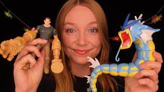 ASMR Action Figures and Gum Chewing (Whispered)