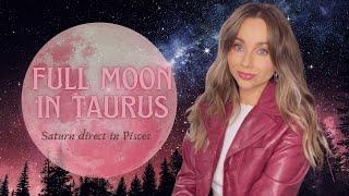 SHOCKS & SURPRISES ️FULL MOON IN TAURUS 🪐 Saturn direct in Pisces 🪐ALL SIGNS HOROSCOPES