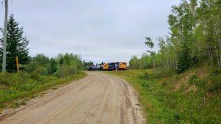 Ontario Northland's Polar Bear Express echoing in the morning