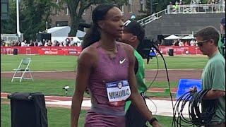 Women’s 400m Hurdles Round 1 Heat 4, 2024 U.S. Olympic Trials, Dalilah Muhammad