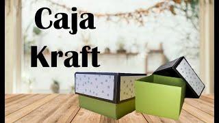 Caja Kraft #cricut #plotter #papel #regalos