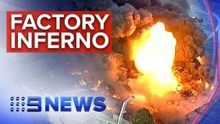 Melbourne fire: Toxic warning at Campbellfield blaze | Nine News Australia