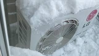 Daikin and LG heat pumps running after heavy snowfall