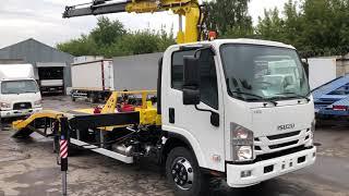 Обзор Isuzu NQR90 ELF 9,5 эвакуатор с КМУ HYVA 110 @isuzumoscow