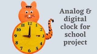 Clock model | Analog with digital clock | tlm | Analog clock project