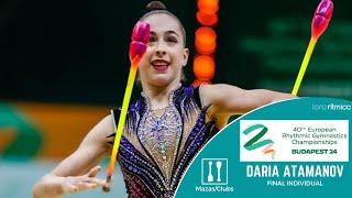 Daria Atamanov (ISR) - Mazas/Clubs - FINAL INDIVIDUAL - Budapest EC 2024