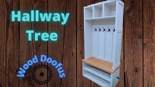 DIY Shaker Style Hallway Tree